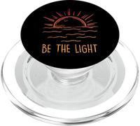 Be The Light - Let Your Light Shine - Waves Sun Christian PopSockets PopGrip pour MagSafe