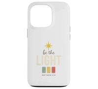 Be The Light, Matthew 5:14 Retro Star Christian Coque pour iPhone 13 Pro