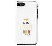Be The Light, Matthew 5:14 Retro Star Christian Coque pour iPhone SE (2020) / 7/8