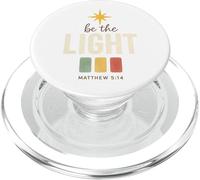 Be The Light, Matthew 5:14 Retro Star Christian PopSockets PopGrip pour MagSafe