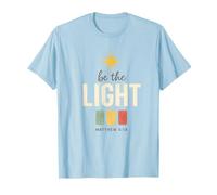Be The Light, Matthew 5:14 Retro Star Christian T-Shirt