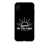 Be The Light Matthew 5 14 Verse de la Bible Motivation Chrétienne Coque pour iPhone XS Max