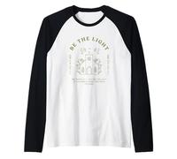Be The Light Verse biblique Matthieu 5:14 Christian Faith Manche Raglan
