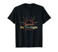 Be The Light Verse biblique Matthieu 5 14 Motivational Christian T-Shirt