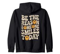 Be The Reason Someone Smiles Kindness Groovy Sourire Rétro Sweat à Capuche