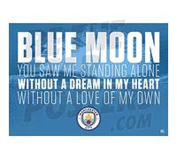 Be The Star Posters Manchester City FC Chant Poster A2 - Produit sous licence officielle