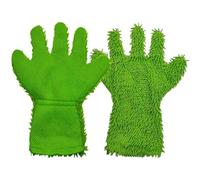 BE-TOOL 1 paire de gants de lavage de voiture en microfibre à 5 doigts, gants de nettoyage, serviettes de séchage pour lavage de voiture, moto, dépoussiérage