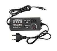 BE-TOOL Adaptateur d'alimentation réglable AC/DC 9-24V 3A 72W Adaptateur Adaptateur d'alimentation Universel pour Le contrôle de Vitesse du Moteur CC, variateur de lumière
