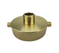 BE-TOOL Adaptateur de bouche d'incendie en laiton de 6,3 cm et 3,8 cm NST (NH) femelle vers adaptateur de bouche d'incendie mâle de 1,9 cm avec cosse à broche - Raccord d'équipement d'incendie en