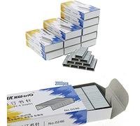 BE-TOOL Agrafes 23/10, 2000 agrafes solides argentées pour agrafeuse