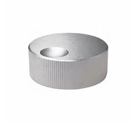 BE-TOOL Bouton de contrôle du volume en aluminium massif givré pour potentiomètre à tige en D de 6 mm, amplificateur audio, guitare, home cinéma, projets de bricolage (argent)