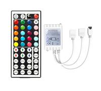 BE-TOOL Contrôleur LED RVB, compatible avec les bandes LED RVB à 4 broches | Télécommande à 44 touches, fournit 20 couleurs statiques prédéfinies, touches de personnalisation de couleur à faire soi-même