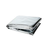 BE-TOOL Couverture en aluminium, couverture d'urgence, protection réfléchissante et thermique, premiers secours, couvertures de survie, argent