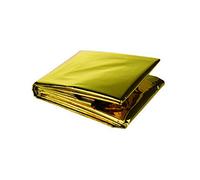BE-TOOL Couverture en aluminium, couverture d'urgence, protection réfléchissante et thermique, premiers secours, couvertures de survie, or
