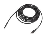 BE-TOOL Endoscope USB 5,5 mm 2 en 1 IP67 étanche Caméra d'inspection avec 6 LED et câble serpent 5,5 m Adaptateur USB pour téléphone Android et tablette Longueur du câble : 1 m