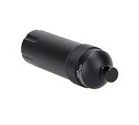 BE-TOOL Flacon étanche 1 pièce EDC entièrement en métal EDC étanche Capsule Outil de survie pour disque U, équipement de pêche, argent noir (tête pointue)