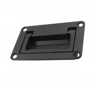 BE-TOOL Loquet de porte encastré L/noir, poignées de tiroir en alliage de zinc encastré pour porte ou tiroir d'accès de porte d'espace boîte à outils