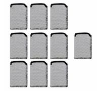 BE-TOOL Lot de 10 filtres en maille Oxford pour aquarium avec fermeture éclair - Pour charbon actif, anneaux en céramique, biosphères - Noir - 35 x 40 cm