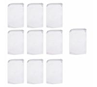 BE-TOOL Lot de 10 sacs en maille pour aquarium avec fermeture éclair - Blanc - 28 x 35 cm - Filtres en maille fine pour charbon actif, anneaux en céramique, biosphères