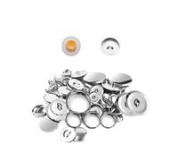 BE-TOOL Lot de 20 boutons de couverture, sac en tissu, base de bouton ronde, ensemble de boutons de couverture automatique, kit de boutons recouverts de tissu pour chapeaux, chemises, sacs à dos, 18