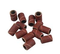 BE-TOOL Lot de 200 bandes de ponçage avec 4 mandrins, petits anneaux de papier de verre, outil de polissage pour l'élimination de la rouille du métal, du bois, polissage (240#)