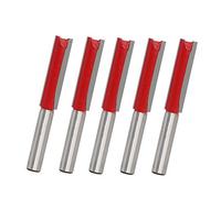 BE-Tool Lot de 5 fraises droites à deux cannelures pour plan de travail de cuisine 12,7 mm de diamètre en carbure de tungstène