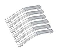 BE-TOOL Lot de 6 poignées d'armoire carrées en cristal de 128 mm en alliage de zinc, poignées de tiroir carrées d'Europe moderne, poignées de porte de meubles avec vis pour armoire, armoire de cuisine