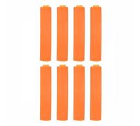 BE-TOOL Lot de 8 porte-stylos élastiques en cuir avec bande élastique pour ordinateur portable, journal, planificateurs, fournitures scolaires et de bureau (orange + 16,5 x 3,5 cm)