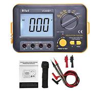 BE-TOOL Megger Megohm Meter VCB60+ Testeur de résistance d'isolement numérique 1000 V 0,1~2000 MΩ (noir + orange)