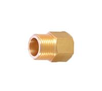 BE-TOOL Raccord de tuyau fileté en laiton F1/4 à M3/8 de qualité supérieure pour raccord de tuyau, conversion de gaz
