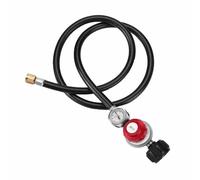BE-TOOL Régulateur réglable au propane haute pression de 0 à 30 psi, tuyau de type QCC-1, tuyaux de rechange pour brûleur au propane, friteuse à dinde, fumoir
