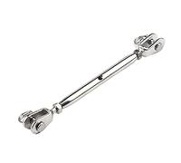 BE-TOOL Tendeur en acier inoxydable pour ajuster la tension des cordes, câbles et lignes, argent