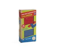 Be Toys - Jeu de construction en bois - 50 Planchettes colorées