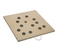 Be Toy's - Jeu de Palets en Bois 70x70cm Beige Beige G