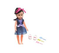 Be Toys - Poupée Fashion avec accessoires - H. 29 cm - Cheveux noirs Blanc G