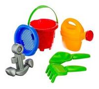 Be Toys - Seau de plage Château 12 cm garni Vert G