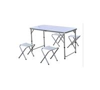 Be Toys - Table pliante d'extérieur et ses 4 tabourets - Gris
