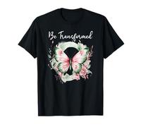 Be Transformed Butterfly Christian Bible Verse Romans 12:2 T-Shirt