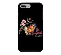 Be Transformed Romans 12:2 Aquarelle Papillon Verset biblique Coque pour iPhone 7 Plus/8 Plus