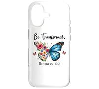 Be Transformed Romans 12:2 Butterfly Christian Bible Verse Coque pour iPhone 17