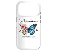Be Transformed Romans 12:2 Butterfly Christian Bible Verse Coque pour iPhone 17 Pro