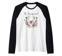 Be Transformed Romans 12:2 Butterfly Christian Bible Verse Manche Raglan