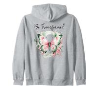 Be Transformed Romans 12:2 Butterfly Christian Bible Verse Sweat à Capuche