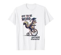 Be Weird and Build Character Skunk Graduation T-Shirt