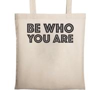 Be Who You are Natural Sac fourre-tout en coton écologique Beige