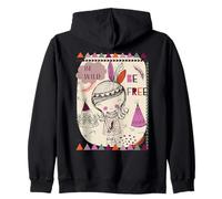Be Wild Be Free Boho Girl Camping Adventure Spirit Graphique Sweat à Capuche