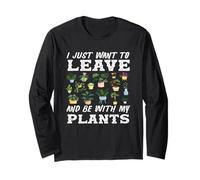Be with My Plants Plant Lover Jardin de Fleurs succulentes Manche Longue