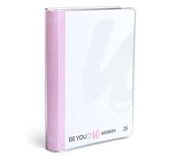BE YOU - Agenda scolaire Webboh 2025-2026, 12 mois, septembre 2025 - août 2026, agenda scolaire avec autocollant et pages de croquis avec couverture transparente, format moyen 12,5 x 16,5 cm