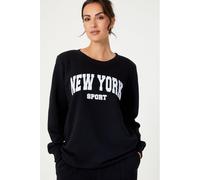 Be You Ladies Nyc Slogan Sweat Set Noir 24-26 Female