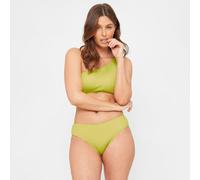 Be You Ladies Textured Bikini Bottoms Citron vert 14 (L) Female